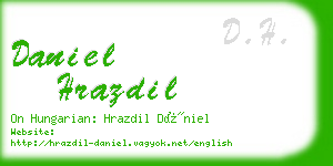 daniel hrazdil business card